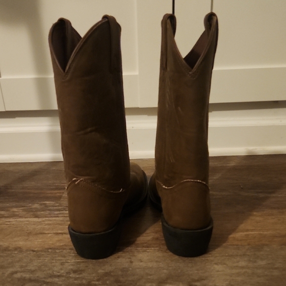 Justin Boots Size 12 Men Brown Leather JB1100 NWOT - Picture 5 of 9